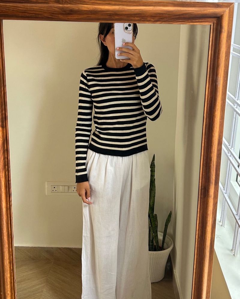 Korean Striped Sweater