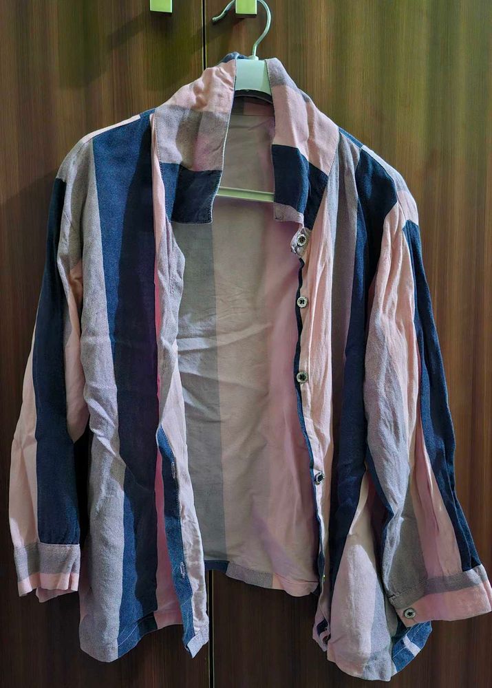 Striped Button-Down Shirt