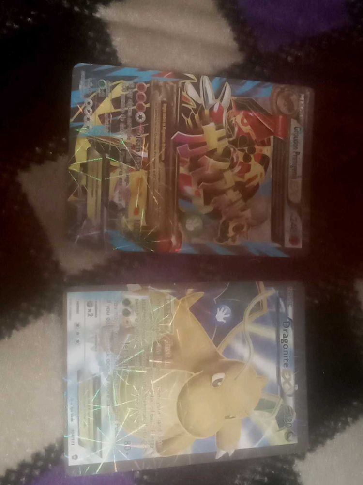 Two Pokemon Cards With Hp 180,ps 240