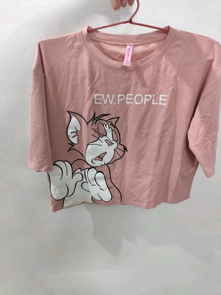 🌸BLUSHIEE PINK CROP T-SHIRT🌸