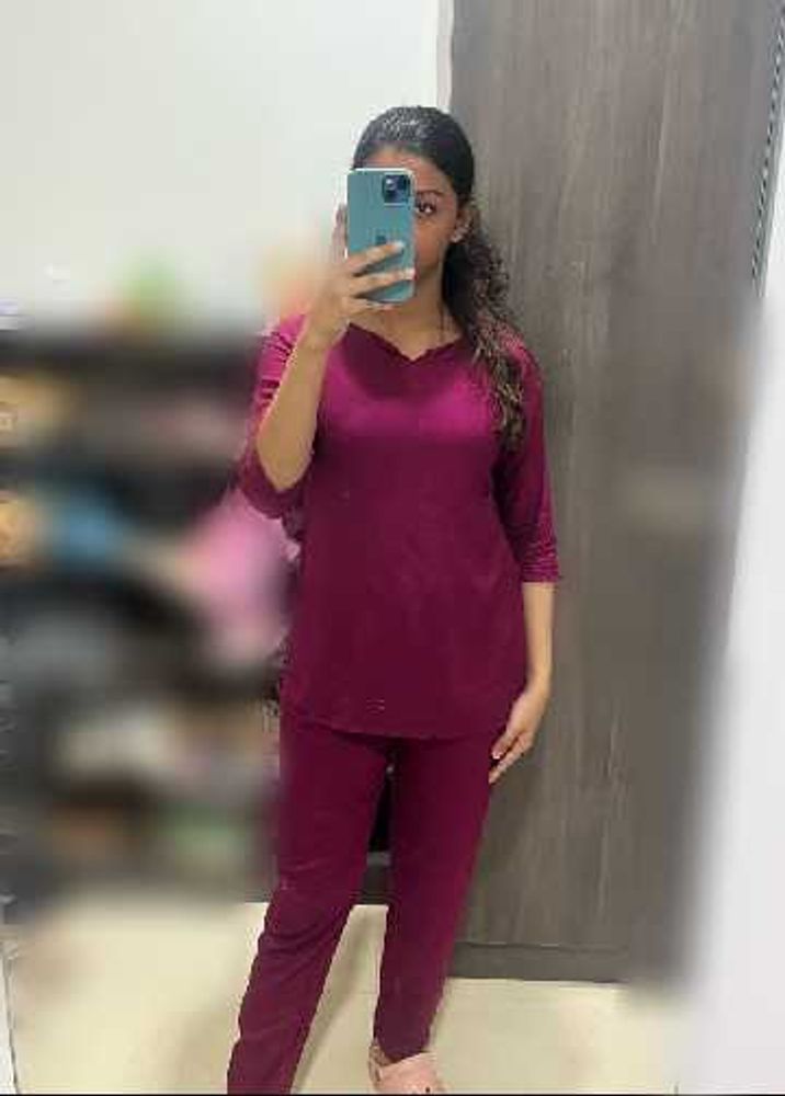 Burgundy Chord Set Cotton Size Small