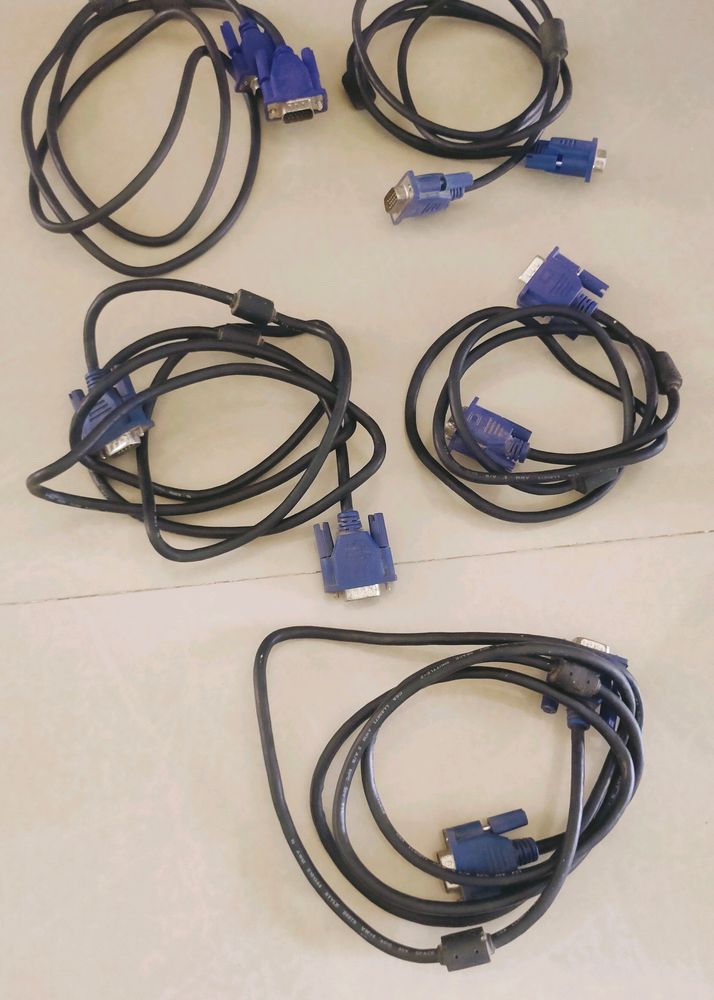 Computer Power Cords Monitor Connect Wire