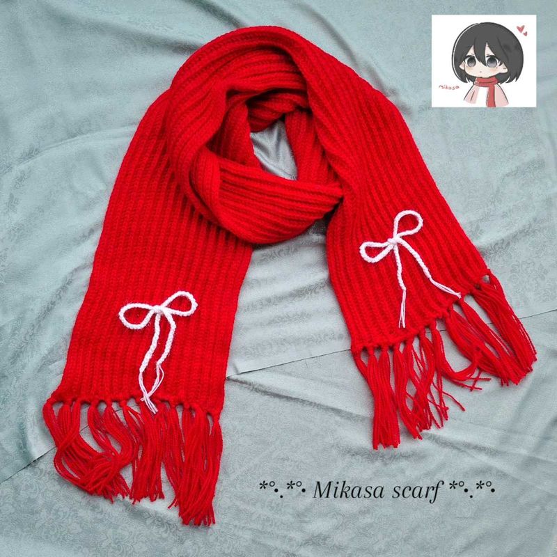 Red Mikasa Scarf🧣❤️