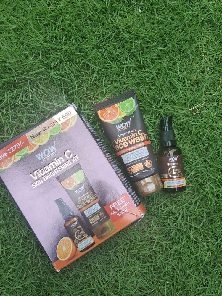 Wow Vitamin C Kit Face Wash And Faceserum Any 1