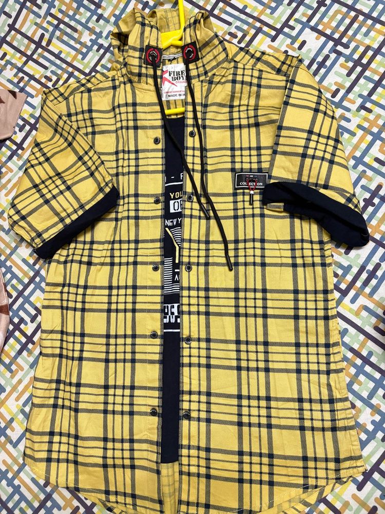 Yellow Checked Shirt