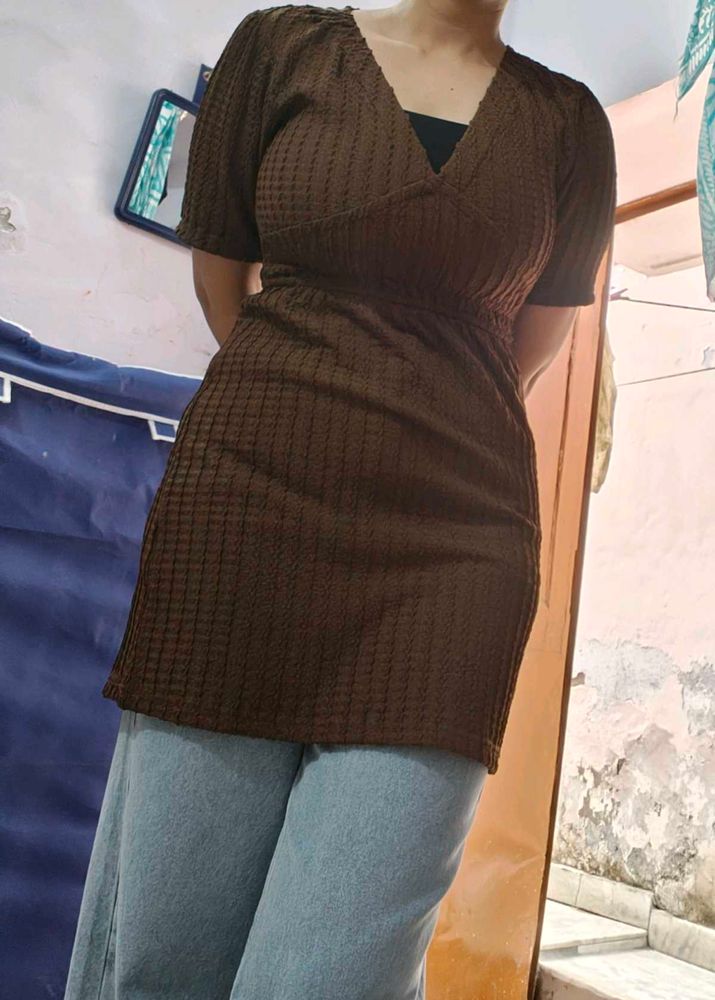 Brown Mini Dress