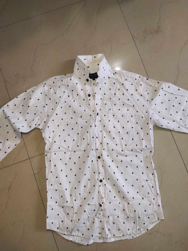 White Dotted Shirt
