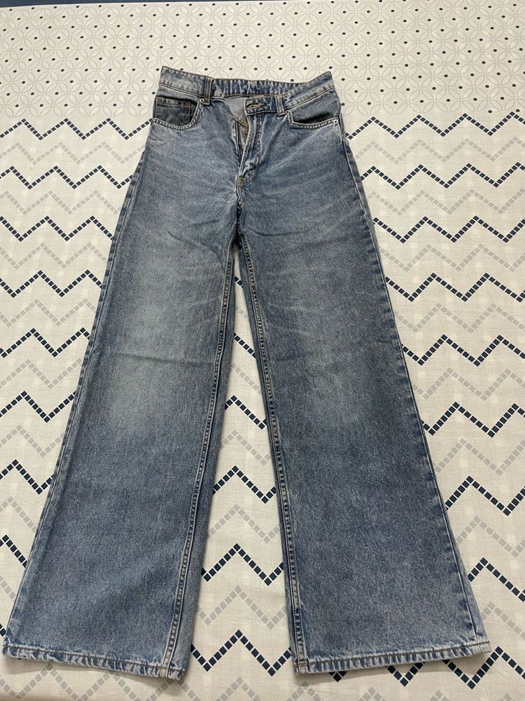 Wide Leg Denim Jeans