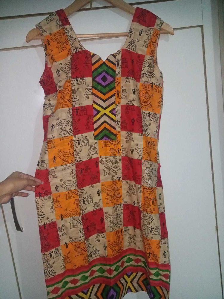Cotton Sleeveless Kurta