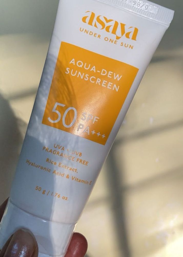 asaya aqua-dew sunscreen
