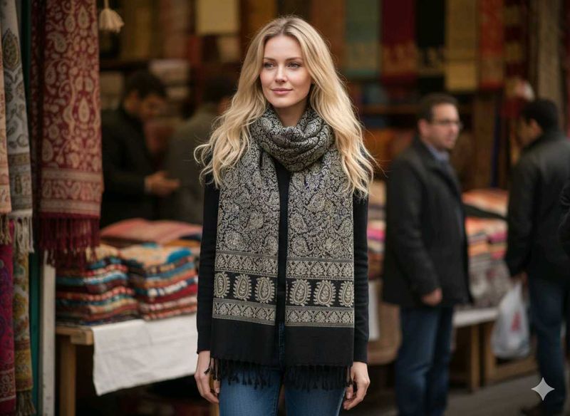 Paisley Print Scarf