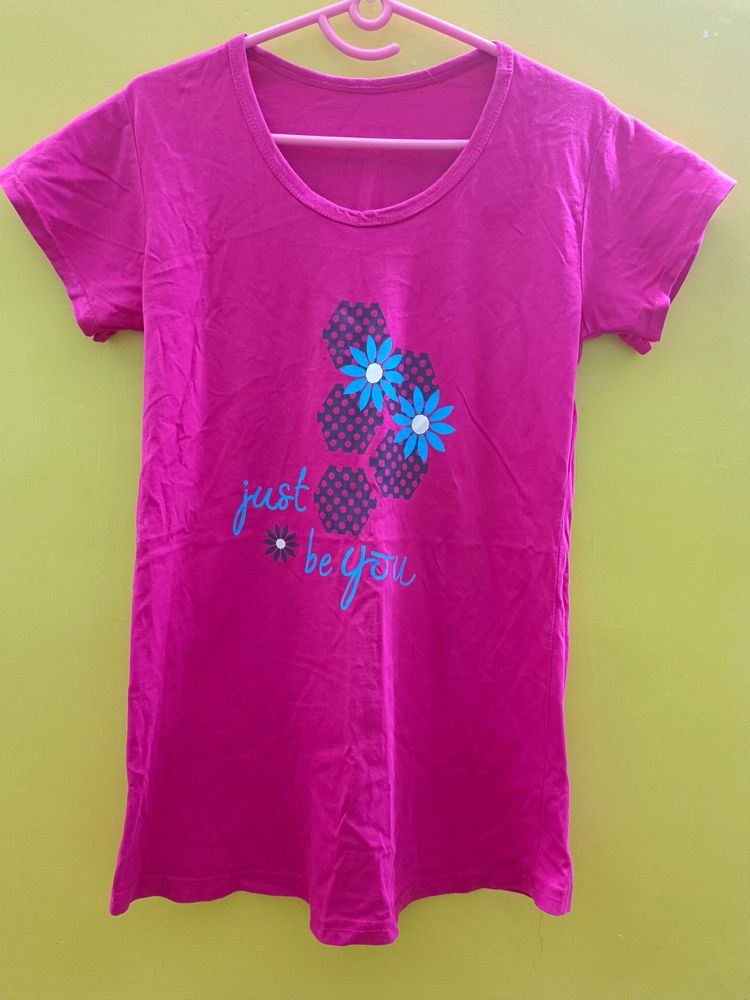 Dark Pink T Shirt
