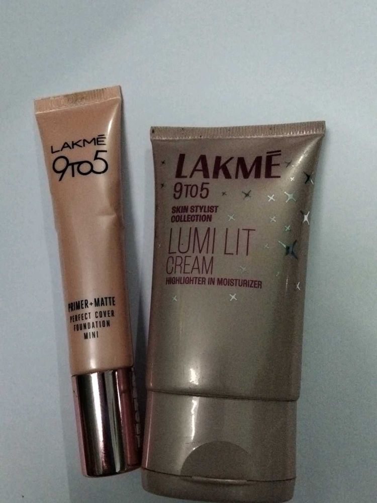 Lakme 9to5 Primer and Lumi Lit Cream