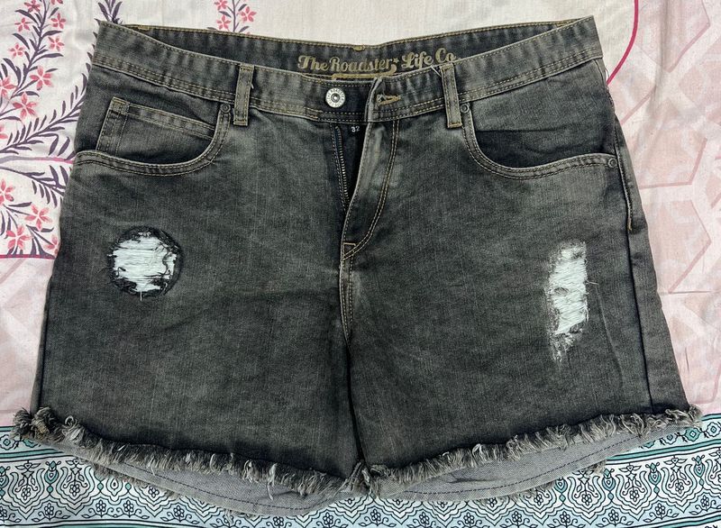 Roadster Distressed Denim Shorts