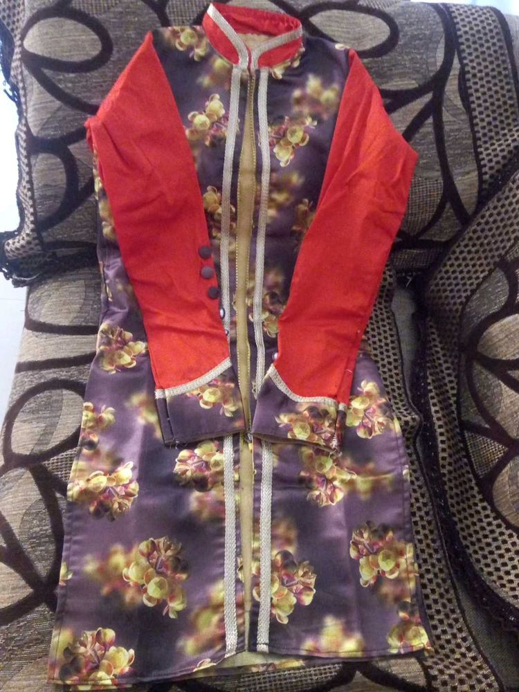 Floral Print Kurta for kids