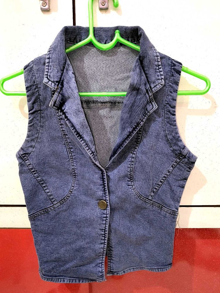 Denim Vest Jacket