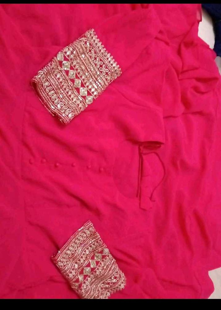 Elegant Pink Kurta with Embroidery