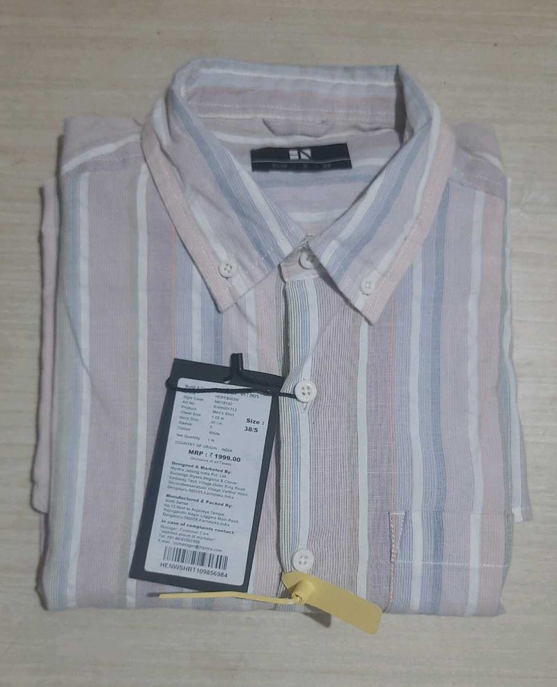 Striped Casual Shirt(M)