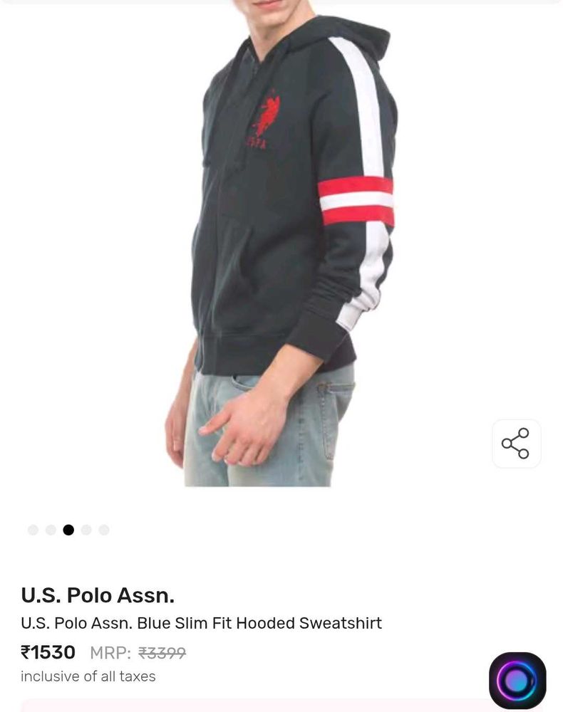 U.S. Polo Assn. Hooded Sweatshirt ( M size )