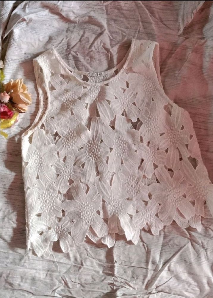 Pinterest Crochet Cropped Tank Top🤍