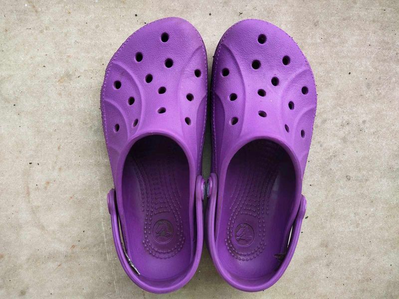 Purple Crocs