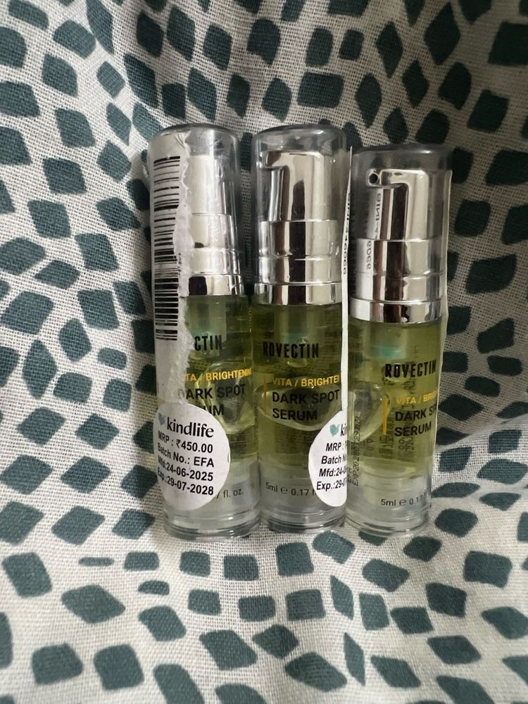 Sealed Rovectin Dark Spot Serum set of 3