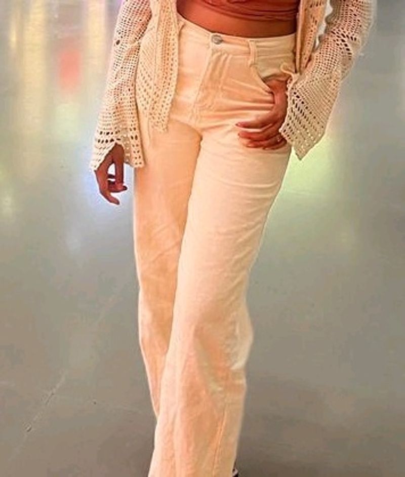 Beige Flared Jean