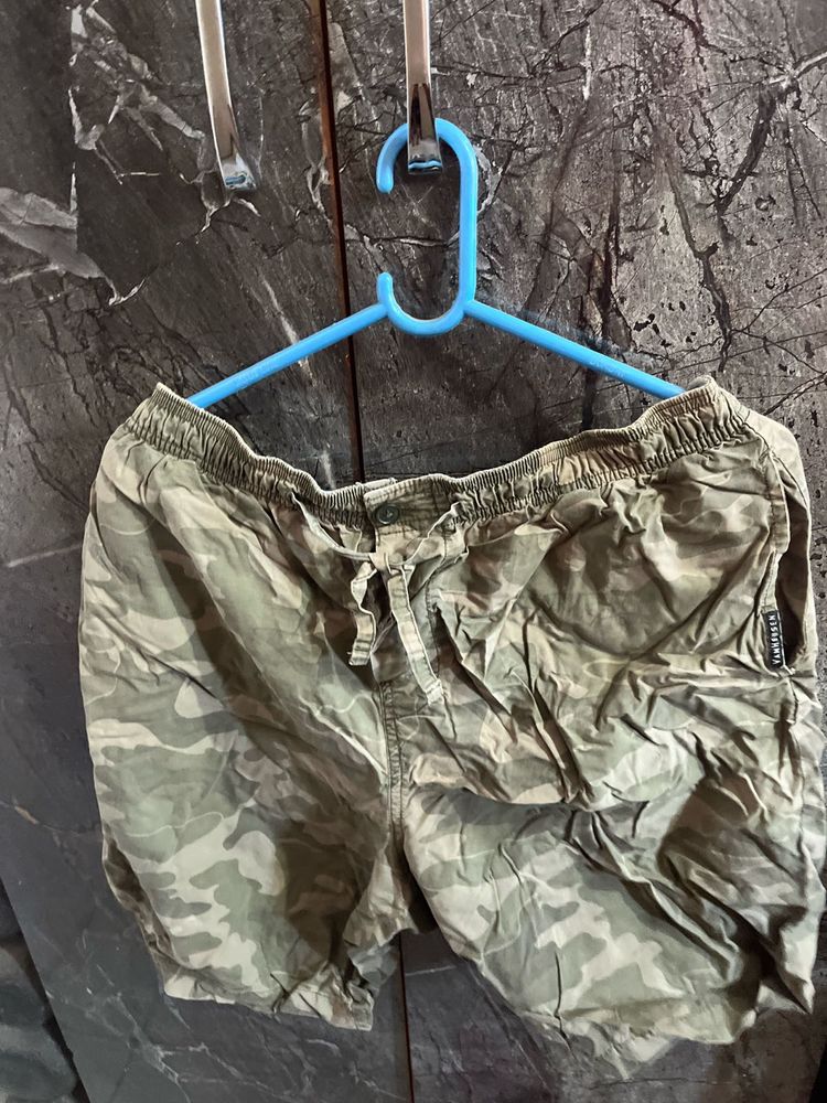 Soldier Print Mens Half Pant