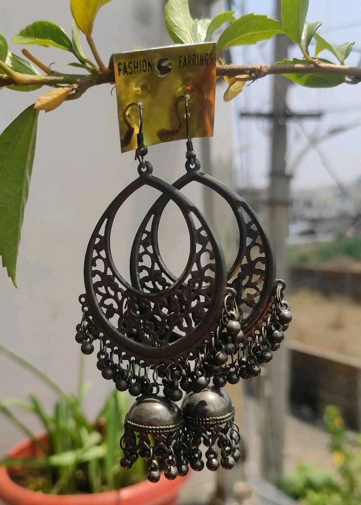 Oxidised Jhumkis