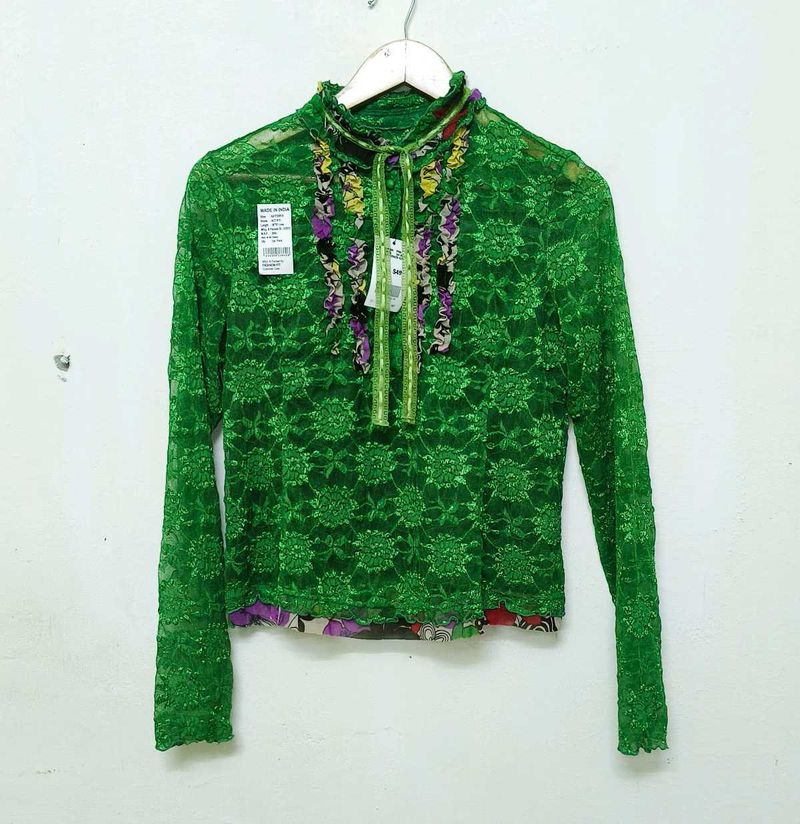 Trendy New Green Top For Women