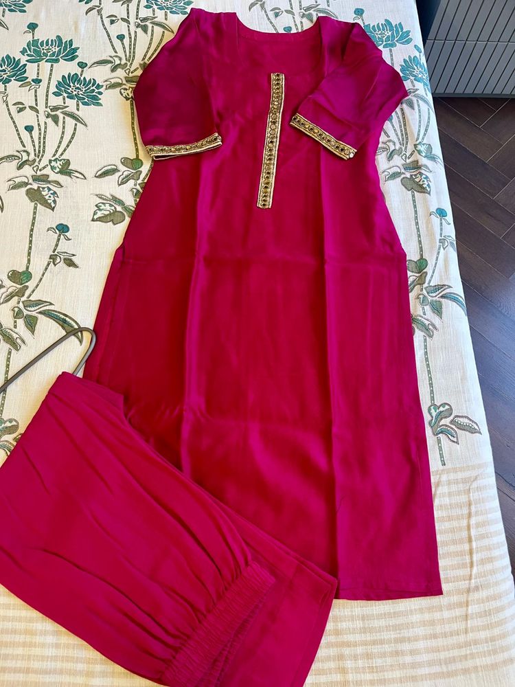 Magenta Salwar Kameez