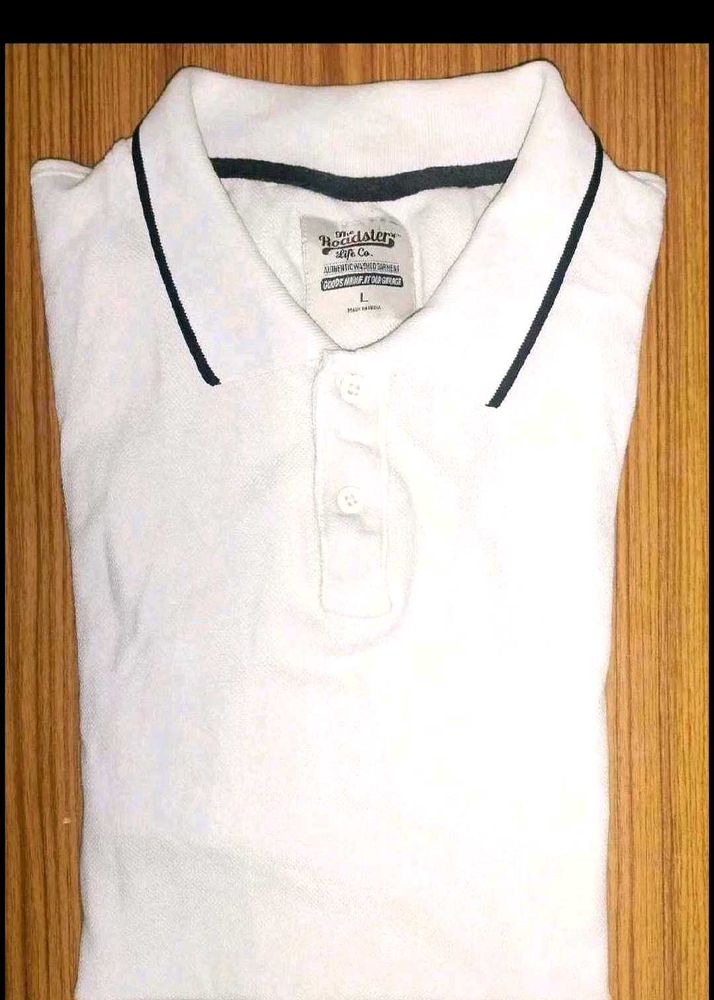 White Polo and Oversized TSHIRT Combo