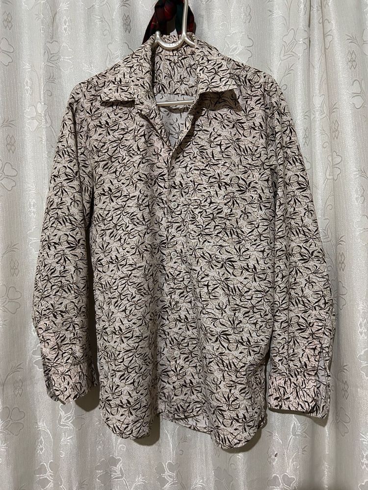 Patterned Long Sleeve Shirt🖤