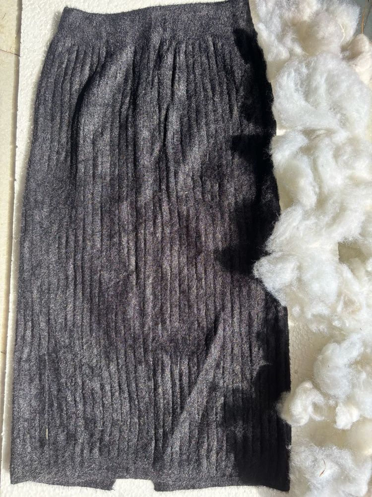 Fur black korean Skirt (Free shipping)