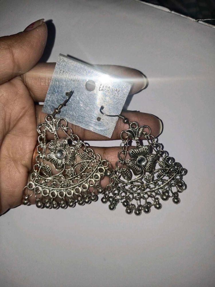 Floral Jhumka Earrings