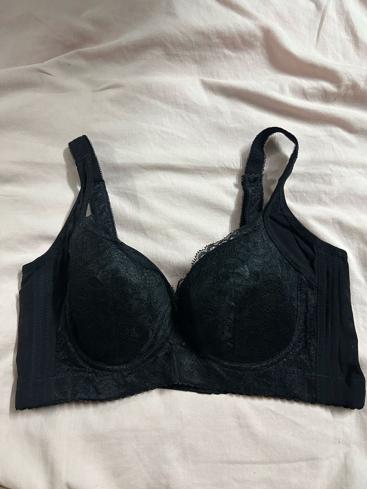 Black Lace Bra