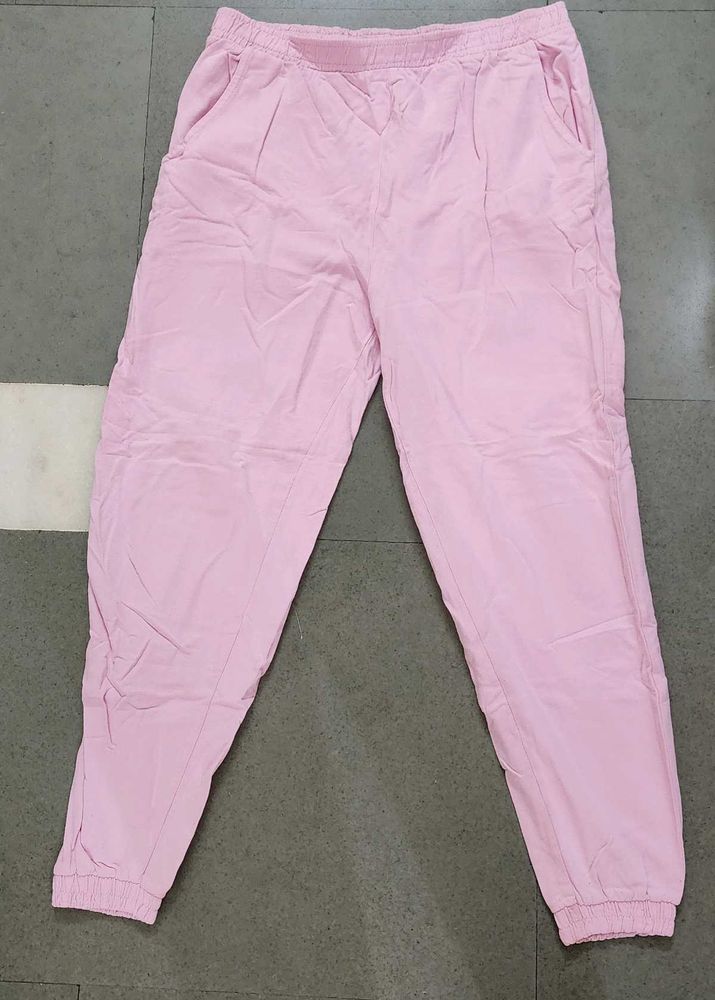 Pink Casual Joggers