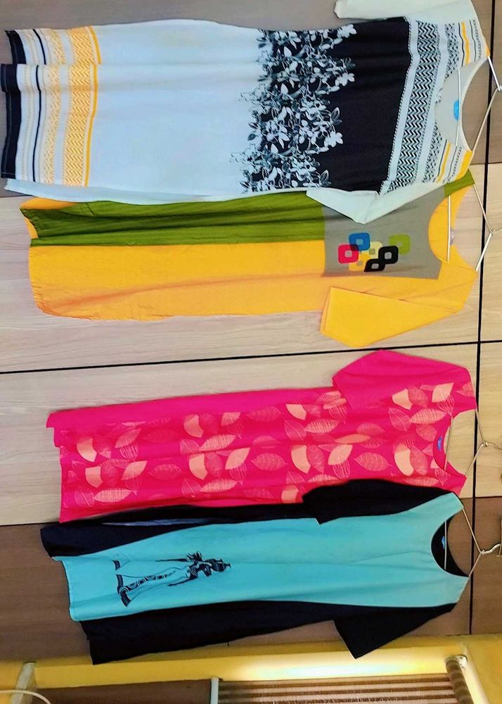 4 Colorful Women&#39;s Kurtas