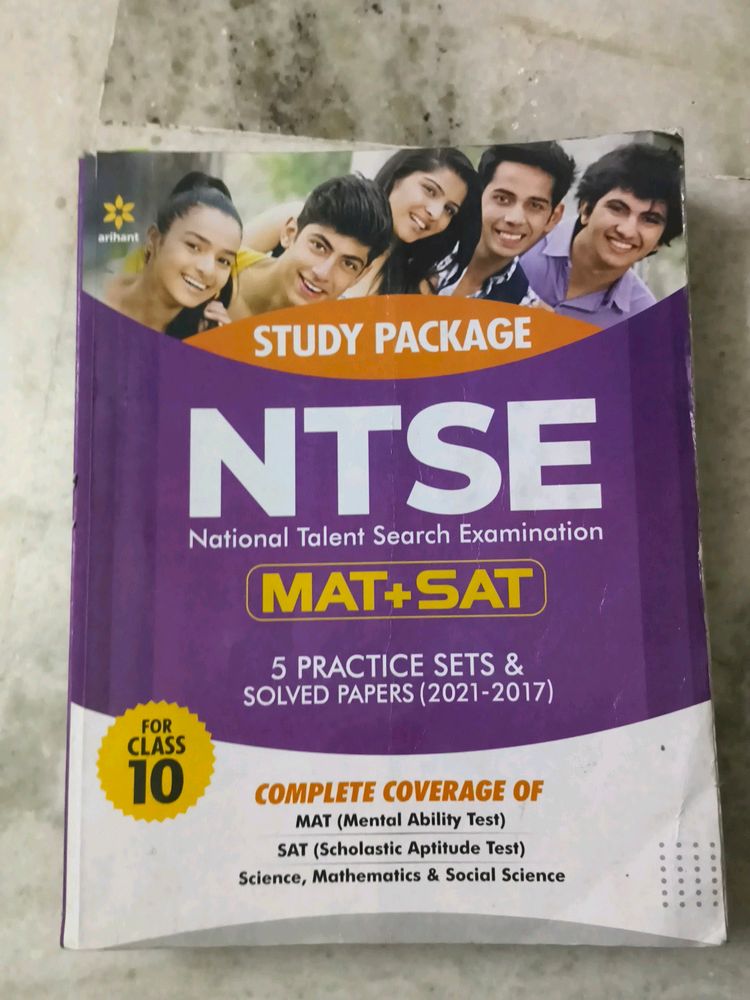 Arihant Ntse Mat + Sat Book With Practice Paper