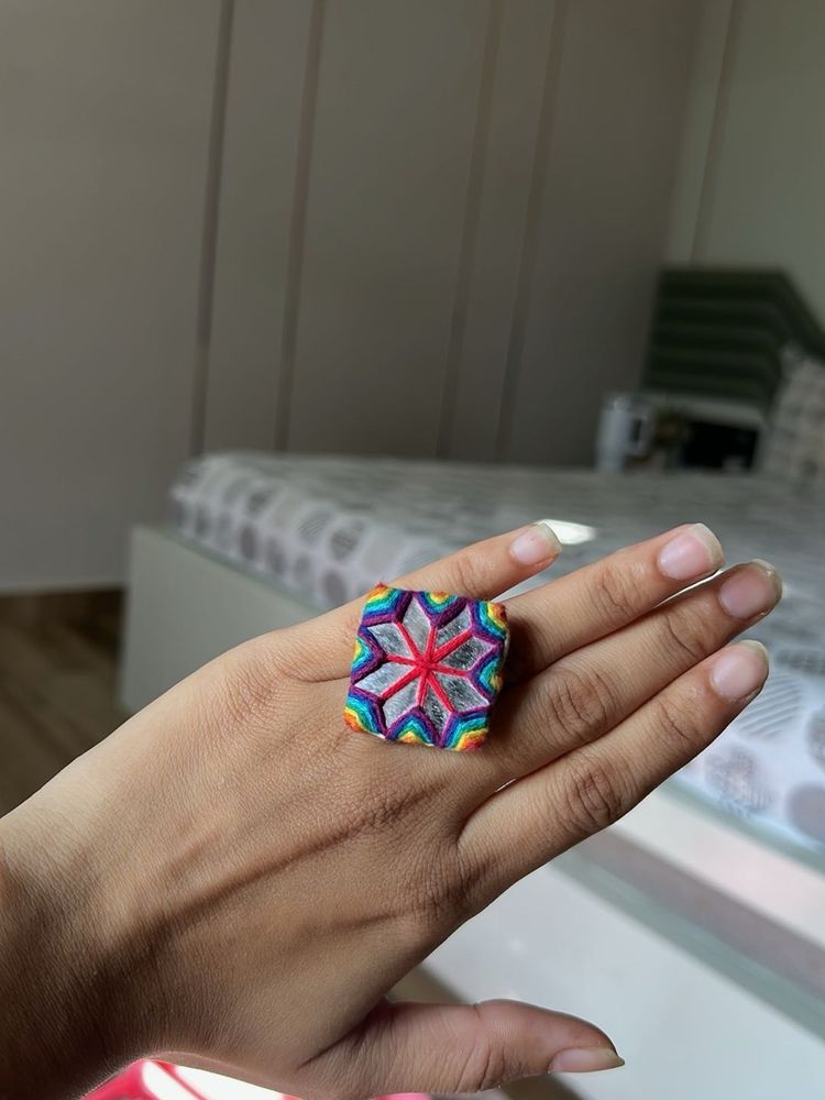 Rainbow Star Ring