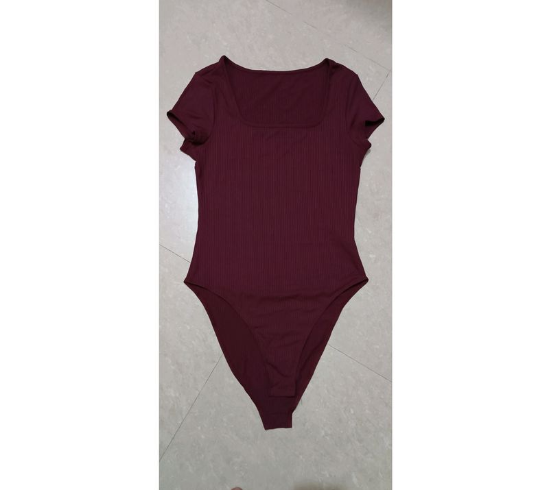 Shein Burgundy Bodysuit (32 -34inch)