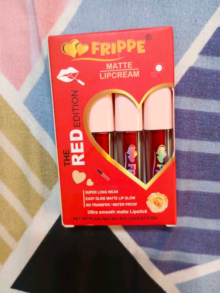 Pack Of 4 Frippe Matte Lipcream The Red Edition