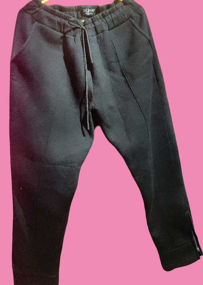 Winter Black Nightwear Windproof Material Pants