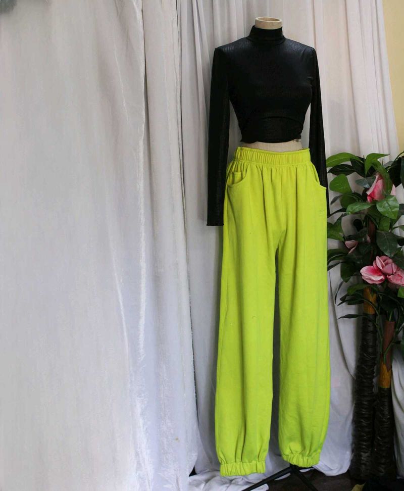 Unisex Flourescent Green Pants