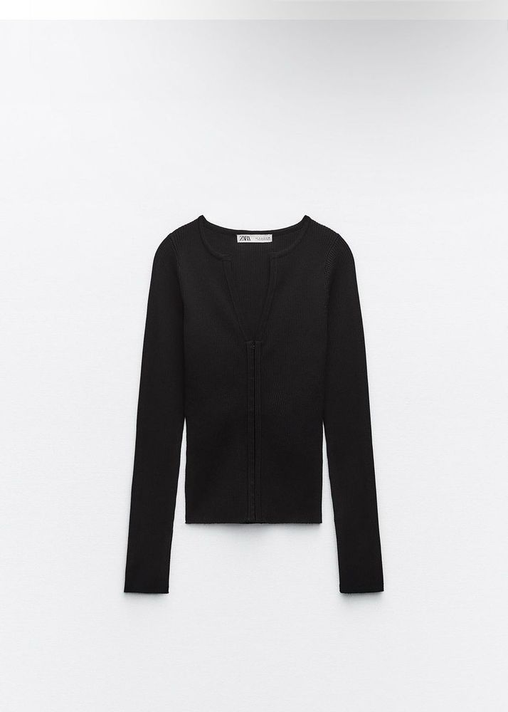 Zara Black fitted Top