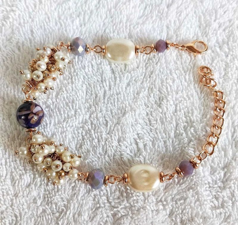 Pearl &amp; Crystal Bracelet