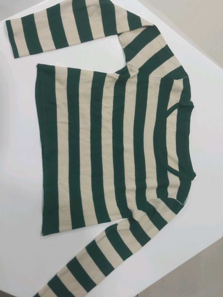 Striped Knit Sweater