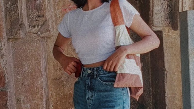 White Fitted Crop Top