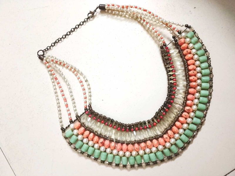 Beaded Statement Necklace