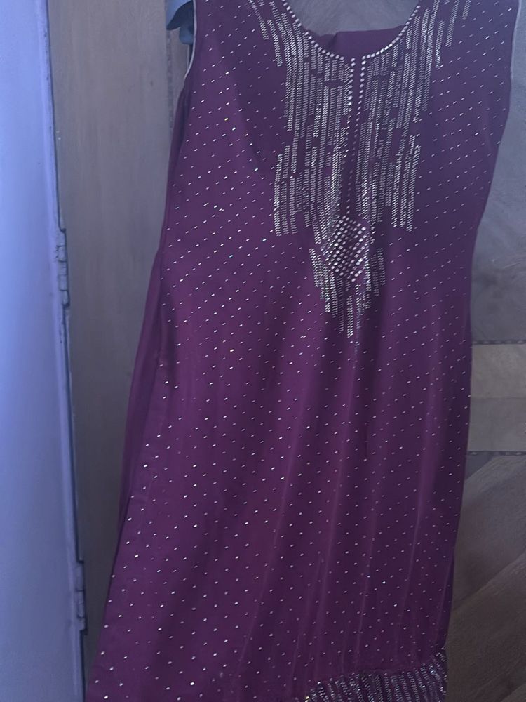 Purple Maroon Dress